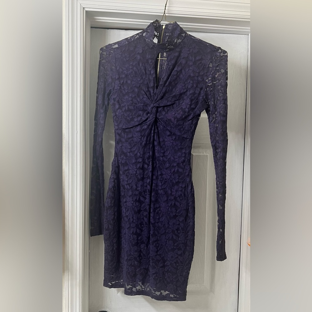 Purple long sleeve dress. Small.
